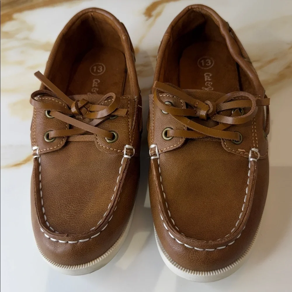 Cat & Jack Brown Boat Shoes